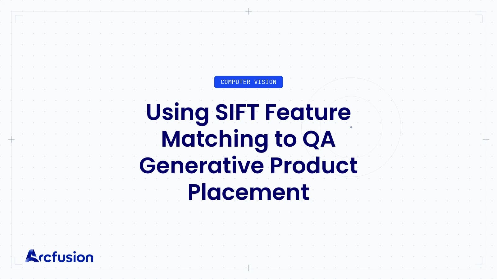 Using SIFT Feature Matching to QA Generative Product Placement
